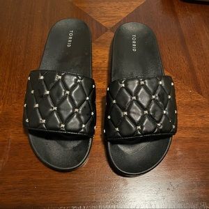 Torrid studded slid sandals